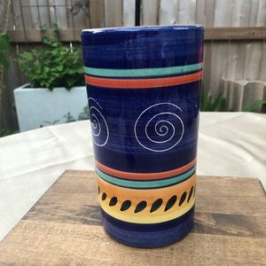 Pier 1 Blue Italian Swirl Wine Chiller